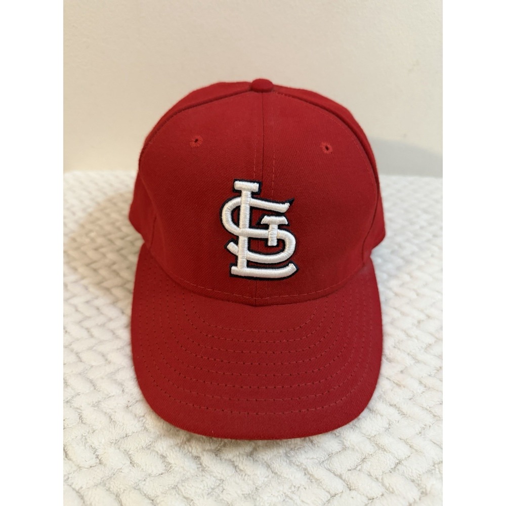 St Louis Cardinals Fitted Hat New Era 59FIFTY Size 7 1/4 Red Baseball Cap MLB